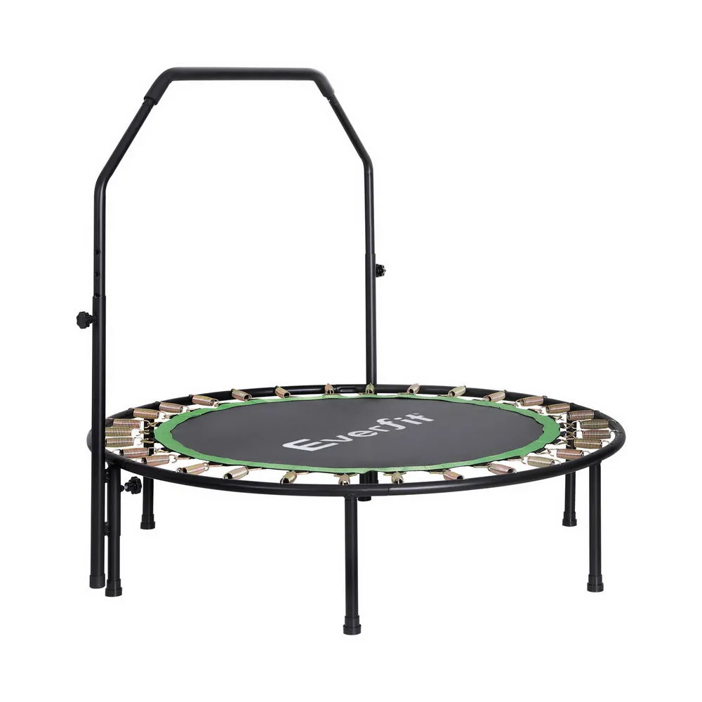 48" Fitness Trampoline w/ Handrail, Steel Frame - Everfit
