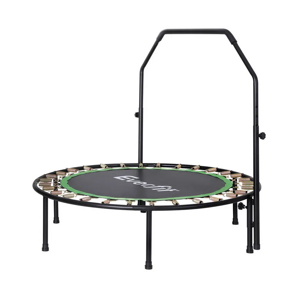 48" Fitness Trampoline w/ Handrail, Steel Frame - Everfit