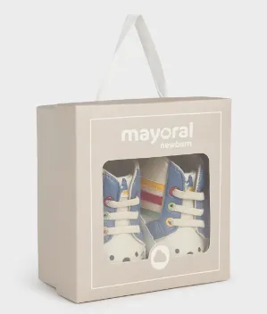 9694 Mayoral Baby Unisex Multi Striped Soft Bear Soled Sneakers