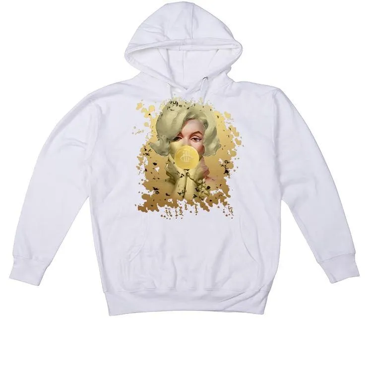 Air Jordan 13 GS “Gold Glitter” 2020 White T-Shirt (BUBBLE GUM)