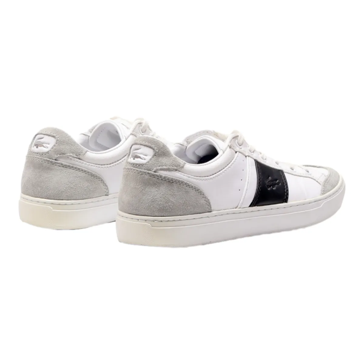 LACOSTE Sneaker Trainers White Leather Mens UK 9.5