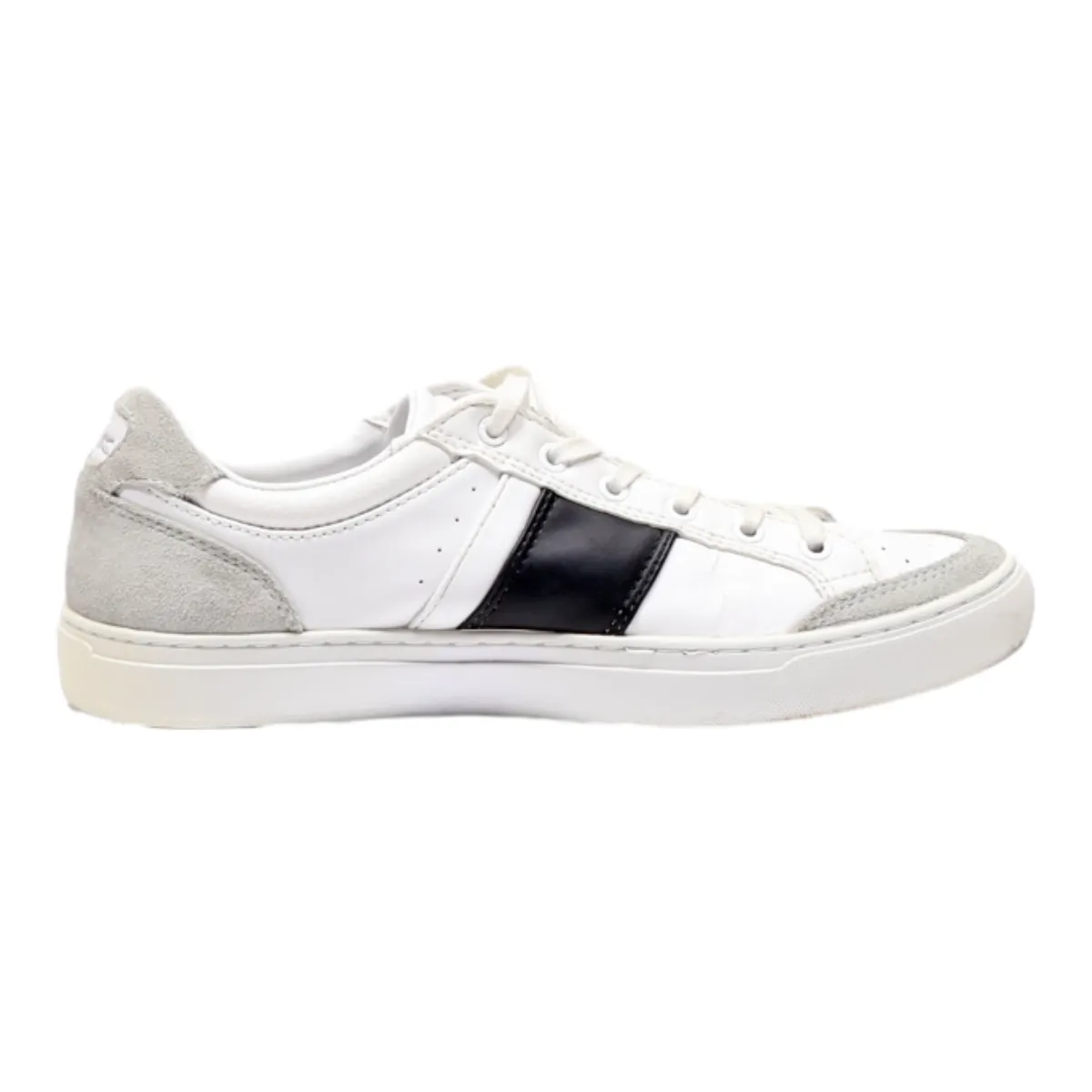 LACOSTE Sneaker Trainers White Leather Mens UK 9.5
