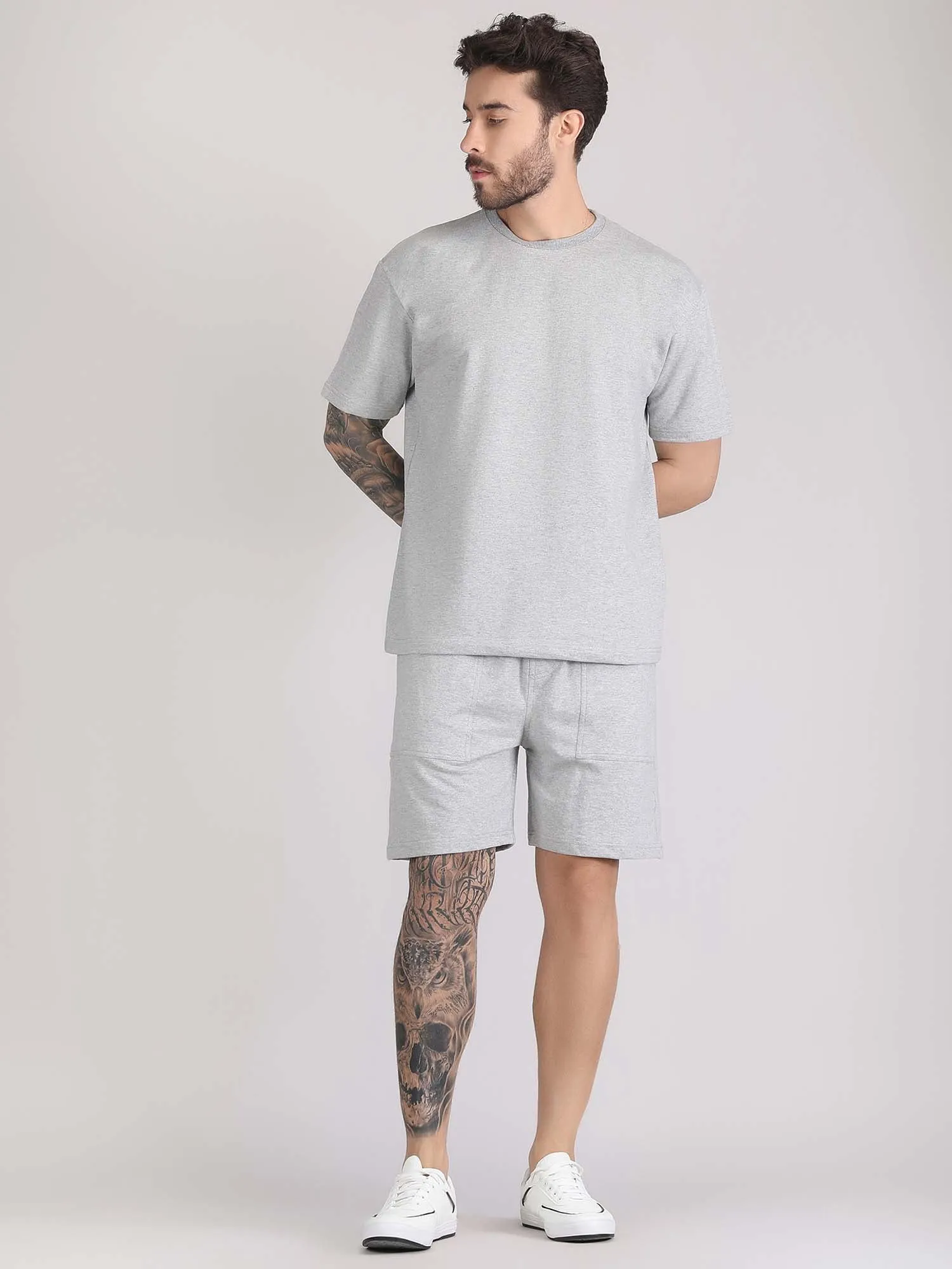 men's co ord shorts and t shirt