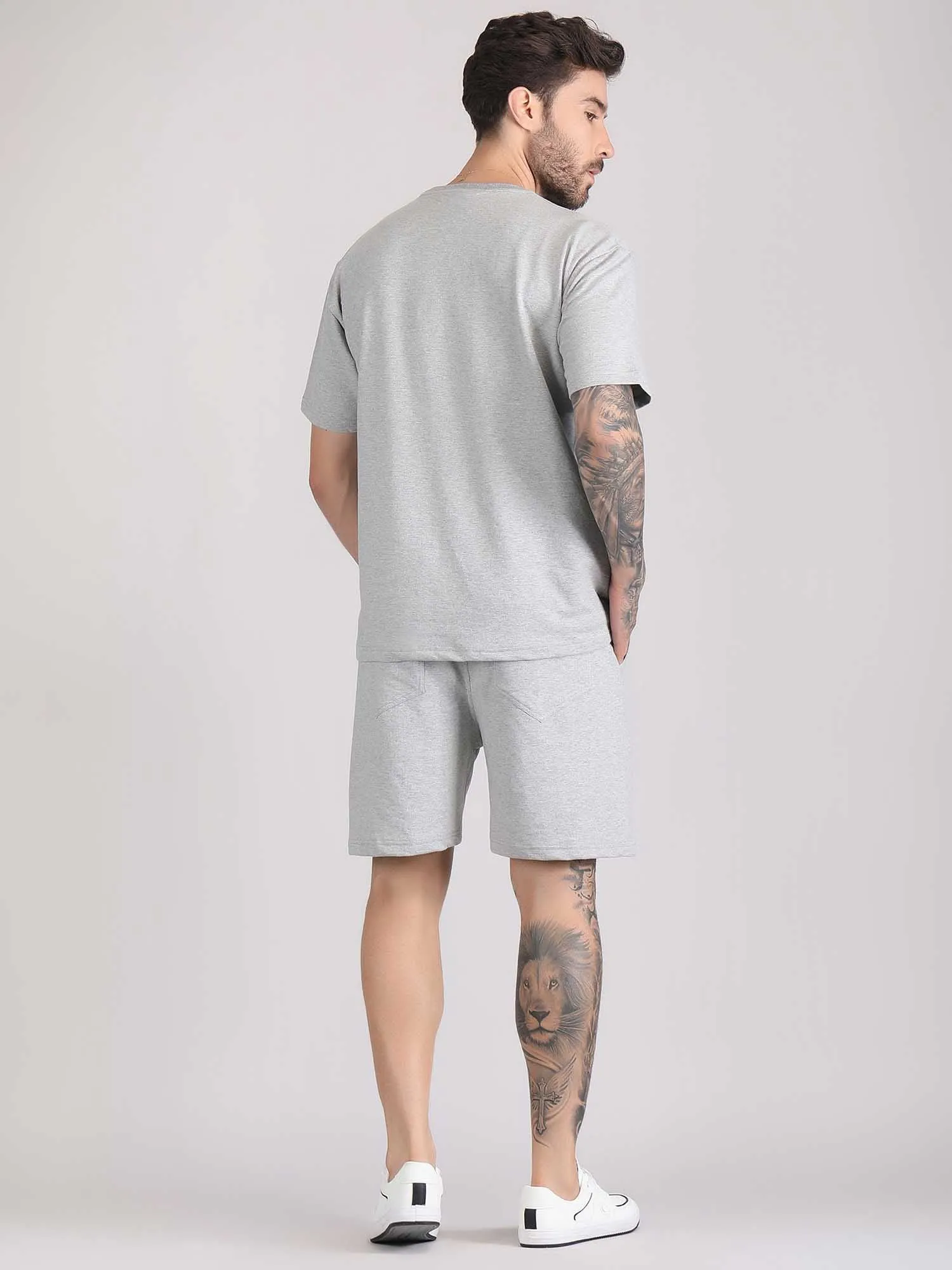 men's co ord shorts and t shirt
