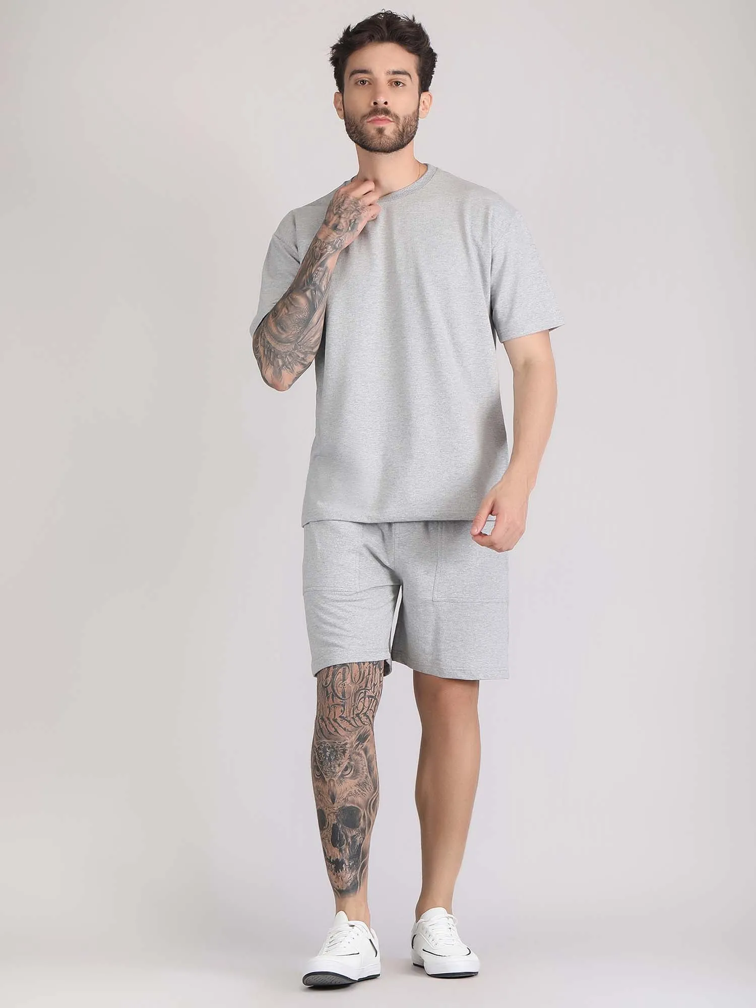 men's co ord shorts and t shirt