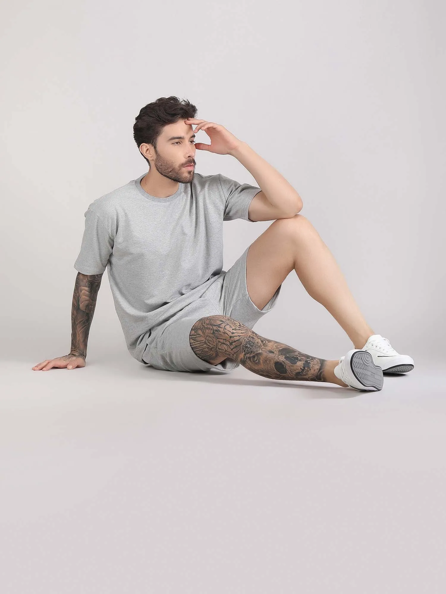 men's co ord shorts and t shirt