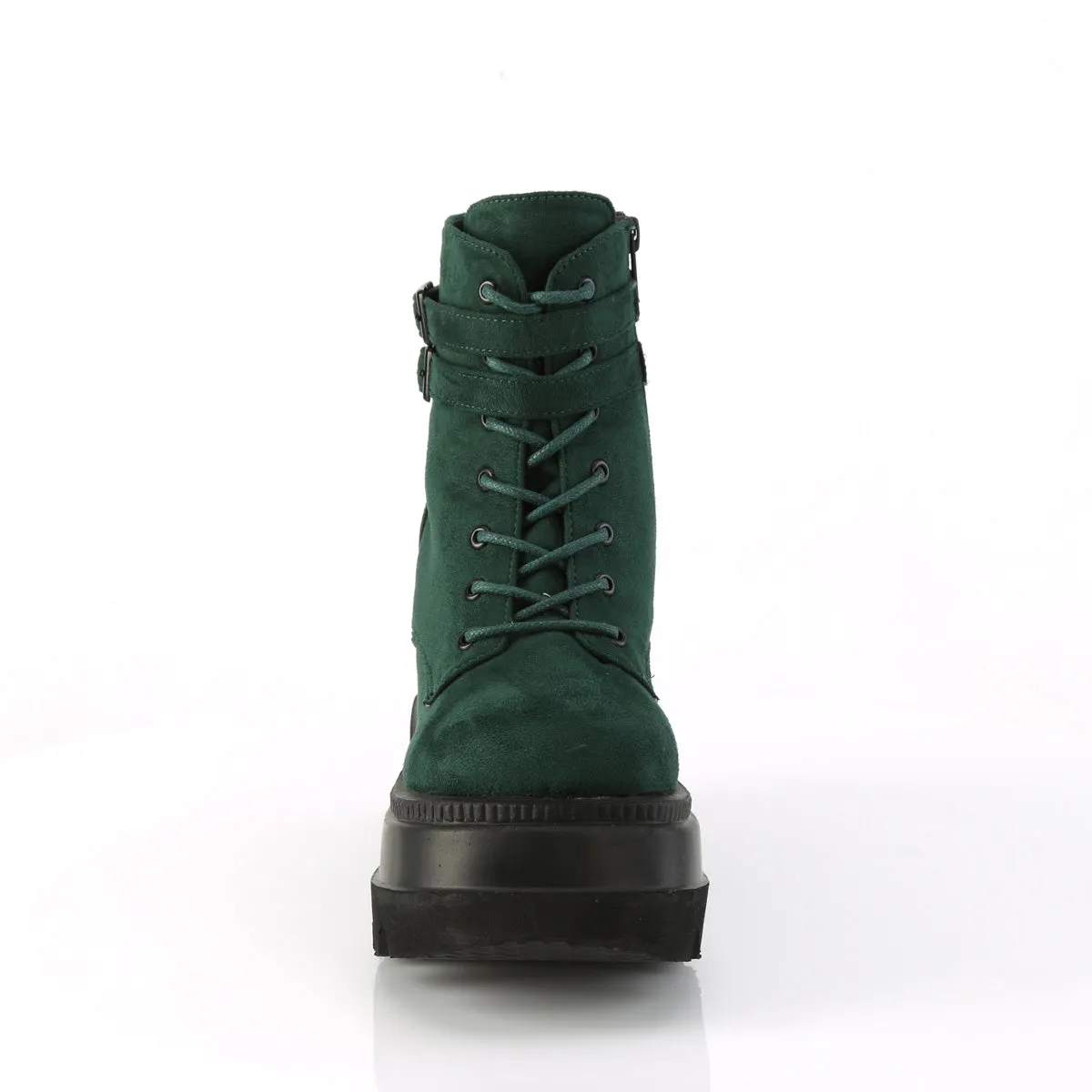 Shaker-52 Wedge Platform Emerald Boots