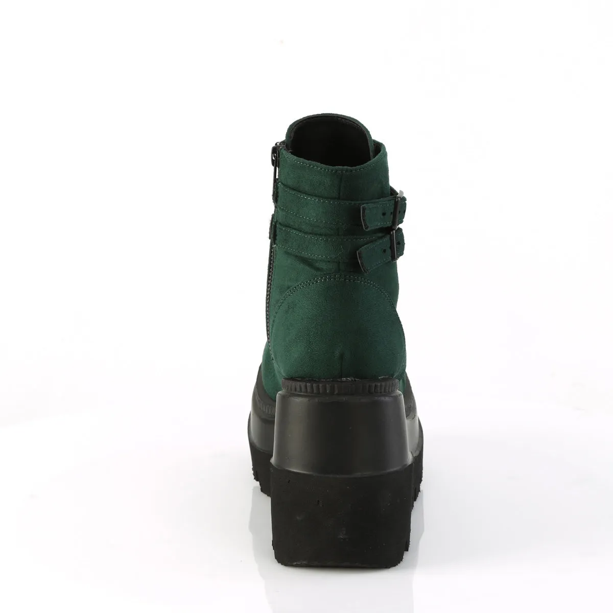 Shaker-52 Wedge Platform Emerald Boots