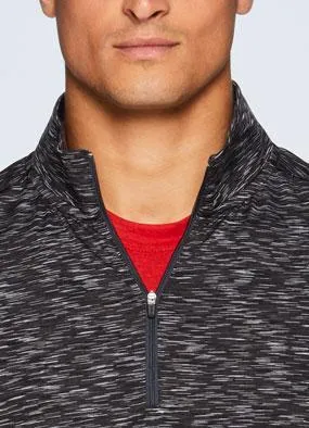 Stratus 1/4 Zip Fitted Long Sleeve Workout Shirt