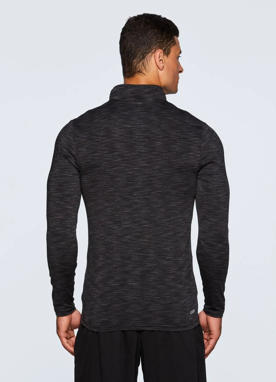 Stratus 1/4 Zip Fitted Long Sleeve Workout Shirt