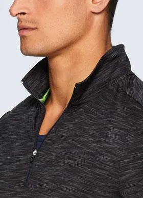 Stratus 1/4 Zip Fitted Long Sleeve Workout Shirt