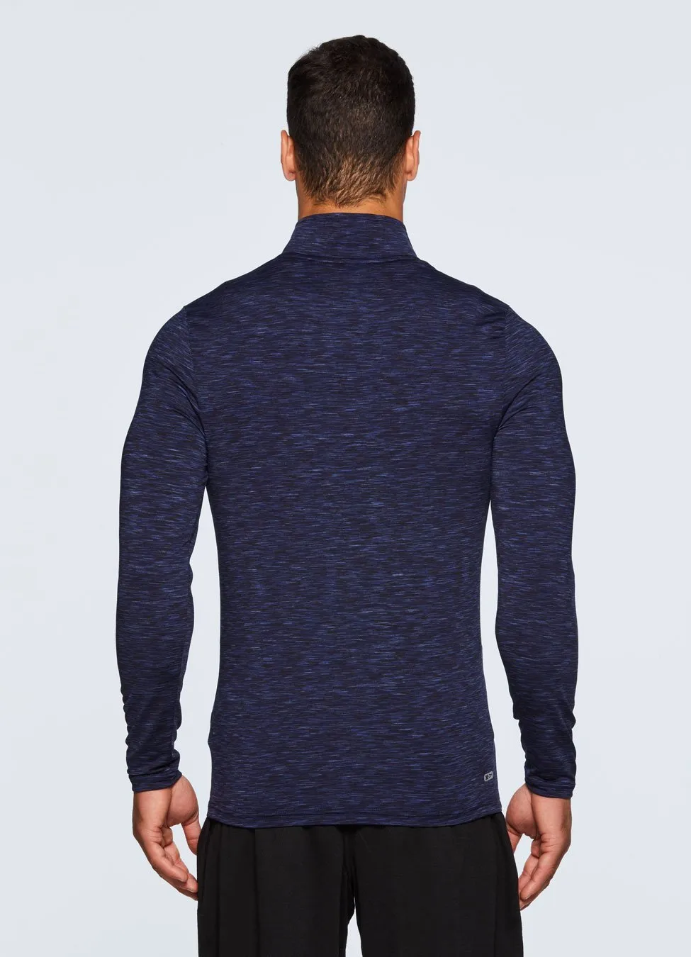 Stratus 1/4 Zip Fitted Long Sleeve Workout Shirt