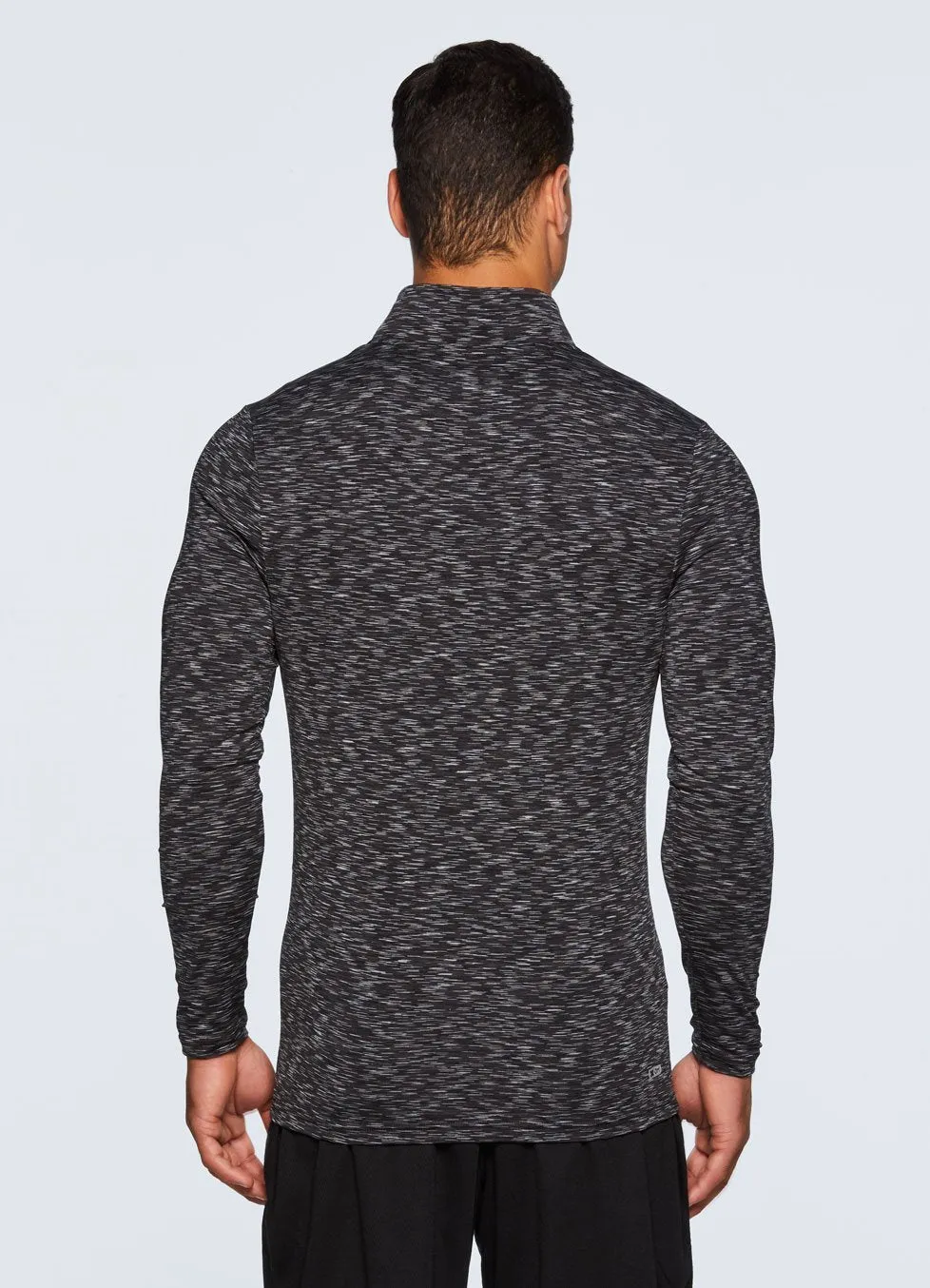 Stratus 1/4 Zip Fitted Long Sleeve Workout Shirt