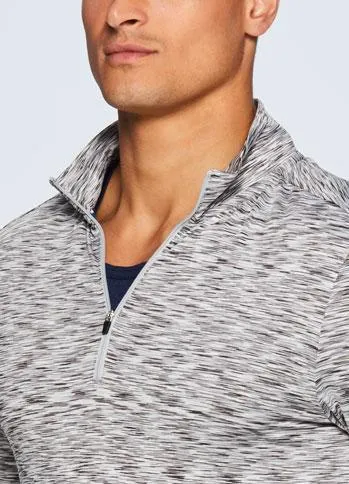 Stratus 1/4 Zip Fitted Long Sleeve Workout Shirt