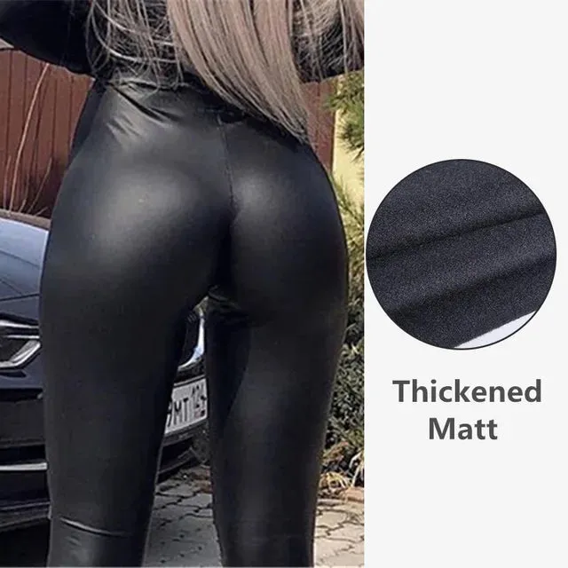 Workout Leggings High Waist Butt Lift | 5XL Leather Yoga Pants | Black Tights Sport Leggings | Women Gym Plus Size